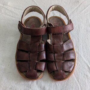 CAMPER Kids Bicho Brown Leather Sandals EU 32 US 13.5